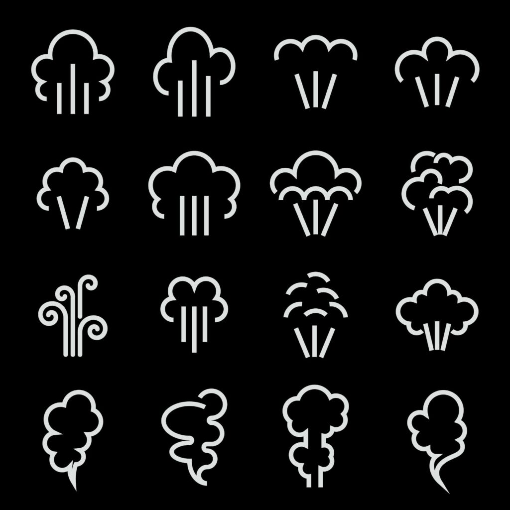 Iconographic representations of steam
