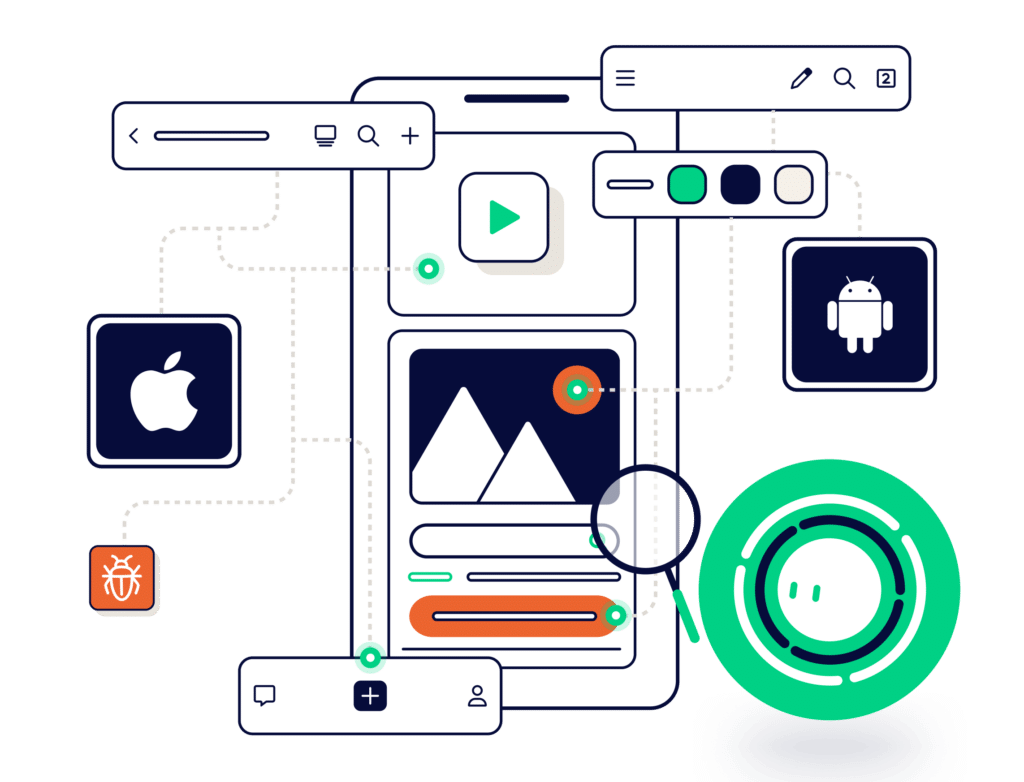 Mobile app UI testing