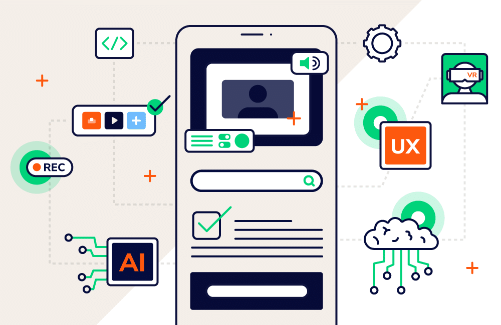 Graphic showing accessibility testing trends in 2024